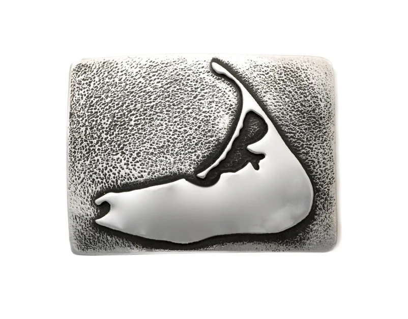 handmade sterling silver Nantucket belt buckle