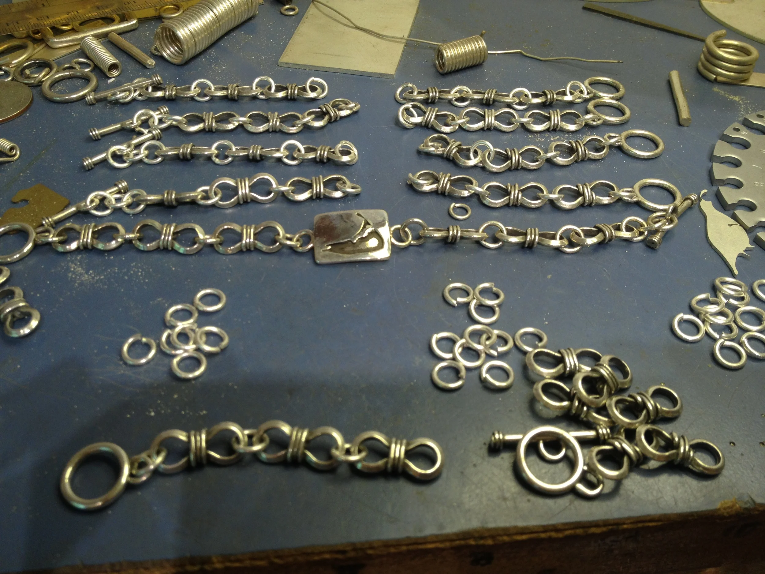 handmade sterling silver Nantucket bracelet