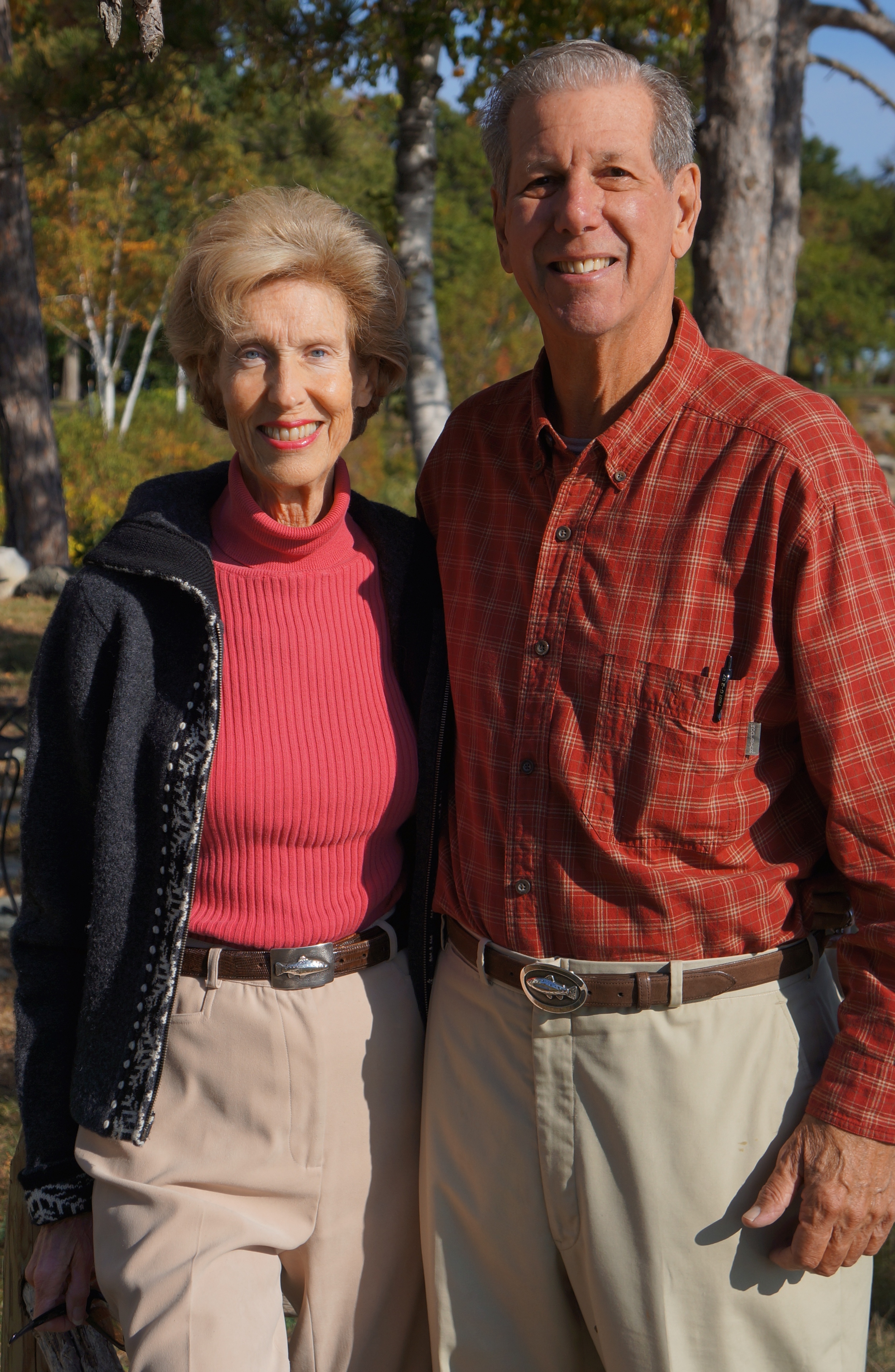 Wendy & Bill with a pair of trout