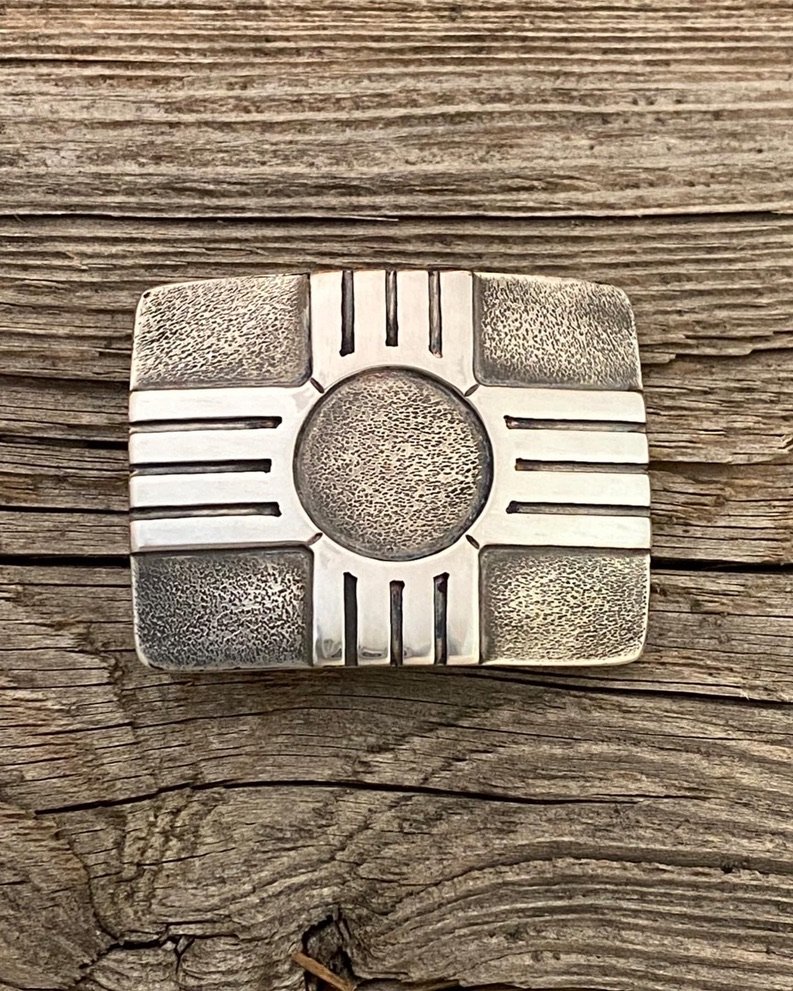 New Mexico Zia Belt Buckle