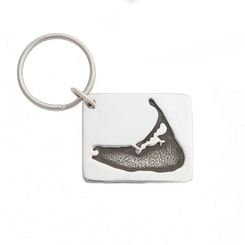 sterling silver Nantucket key chain