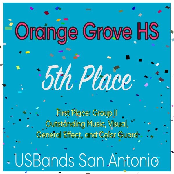 Let&rsquo;s go Orange Grove! Congratulations!
