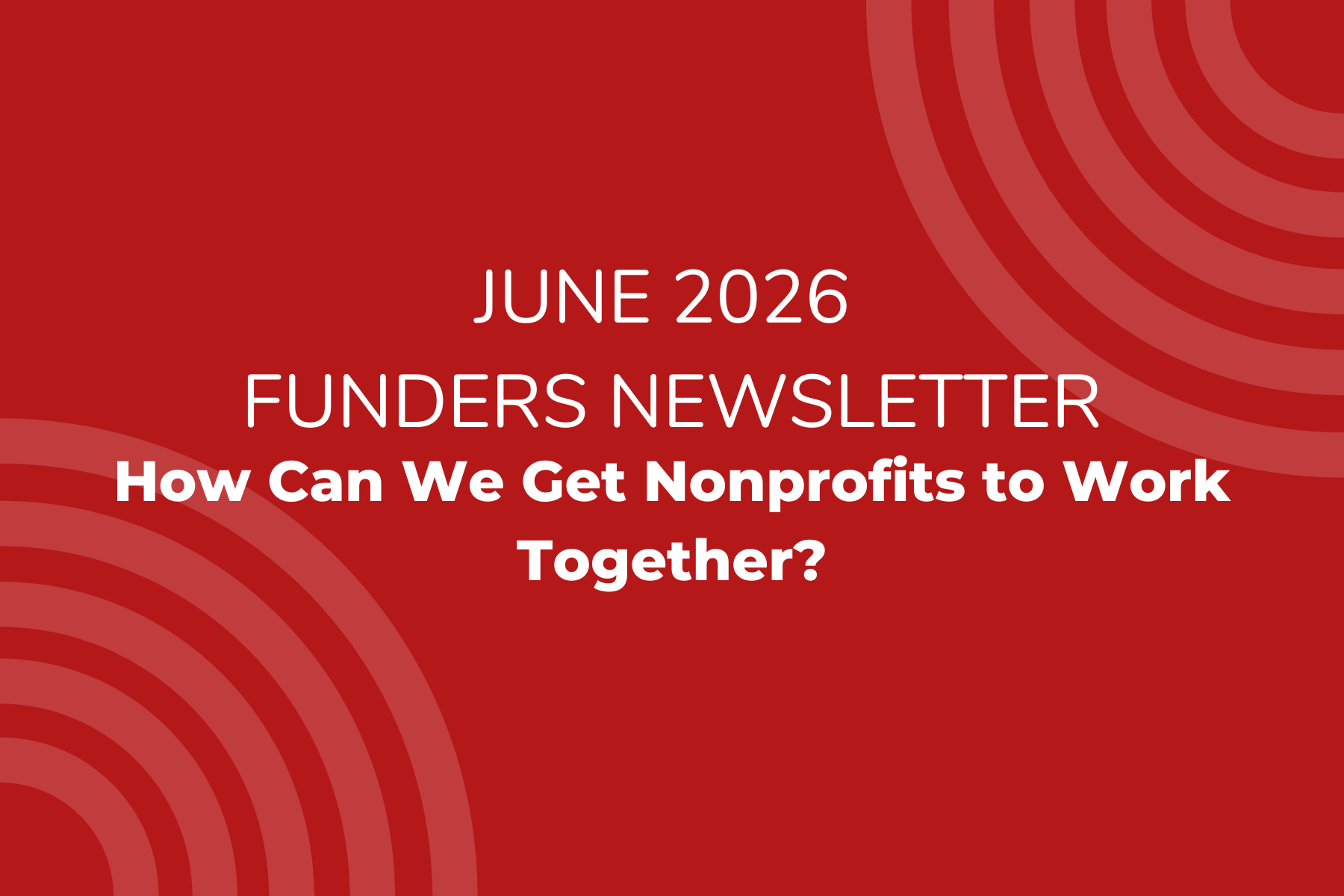 June Funders Newsletter