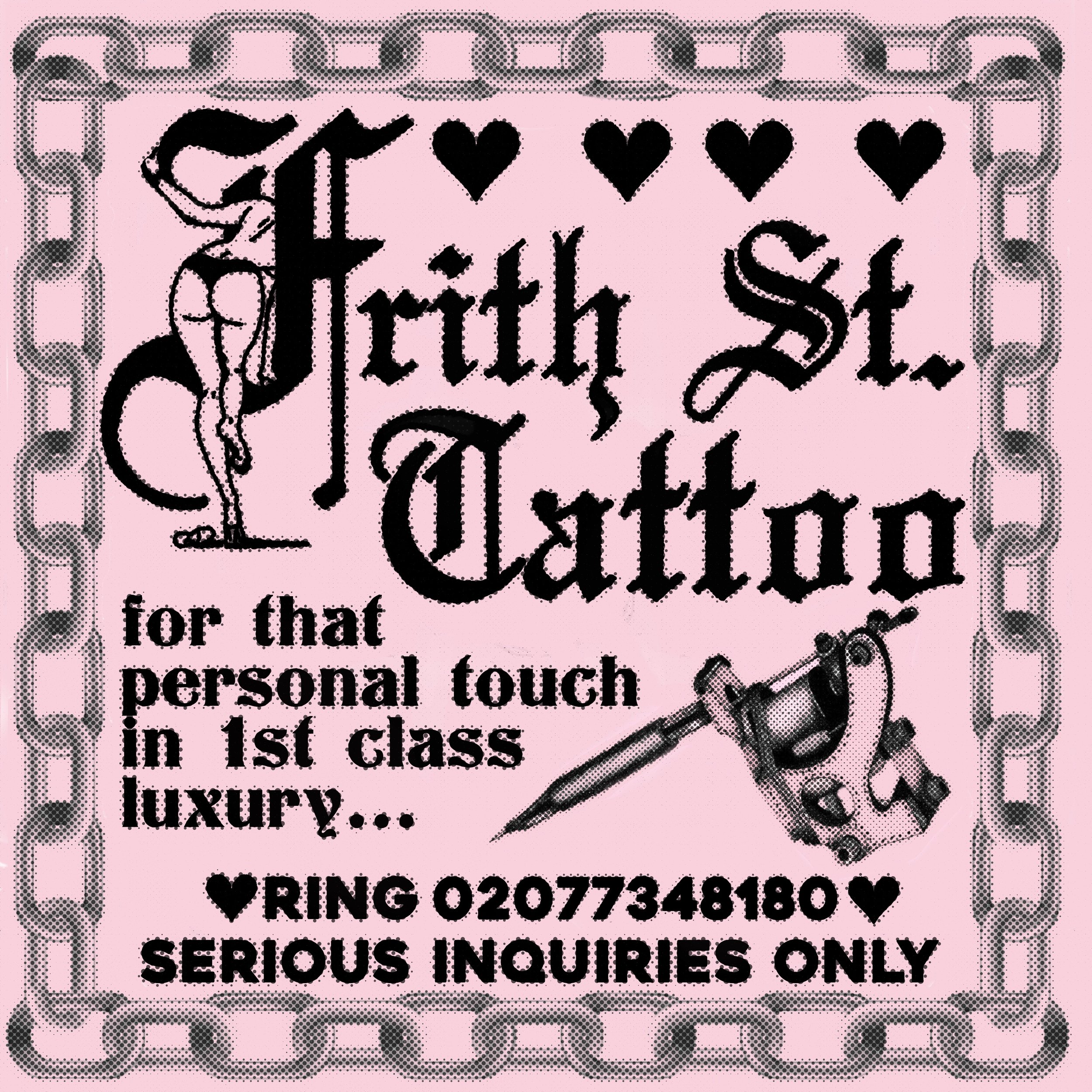 FRITH ST. TATTOO FLYER DESIGN