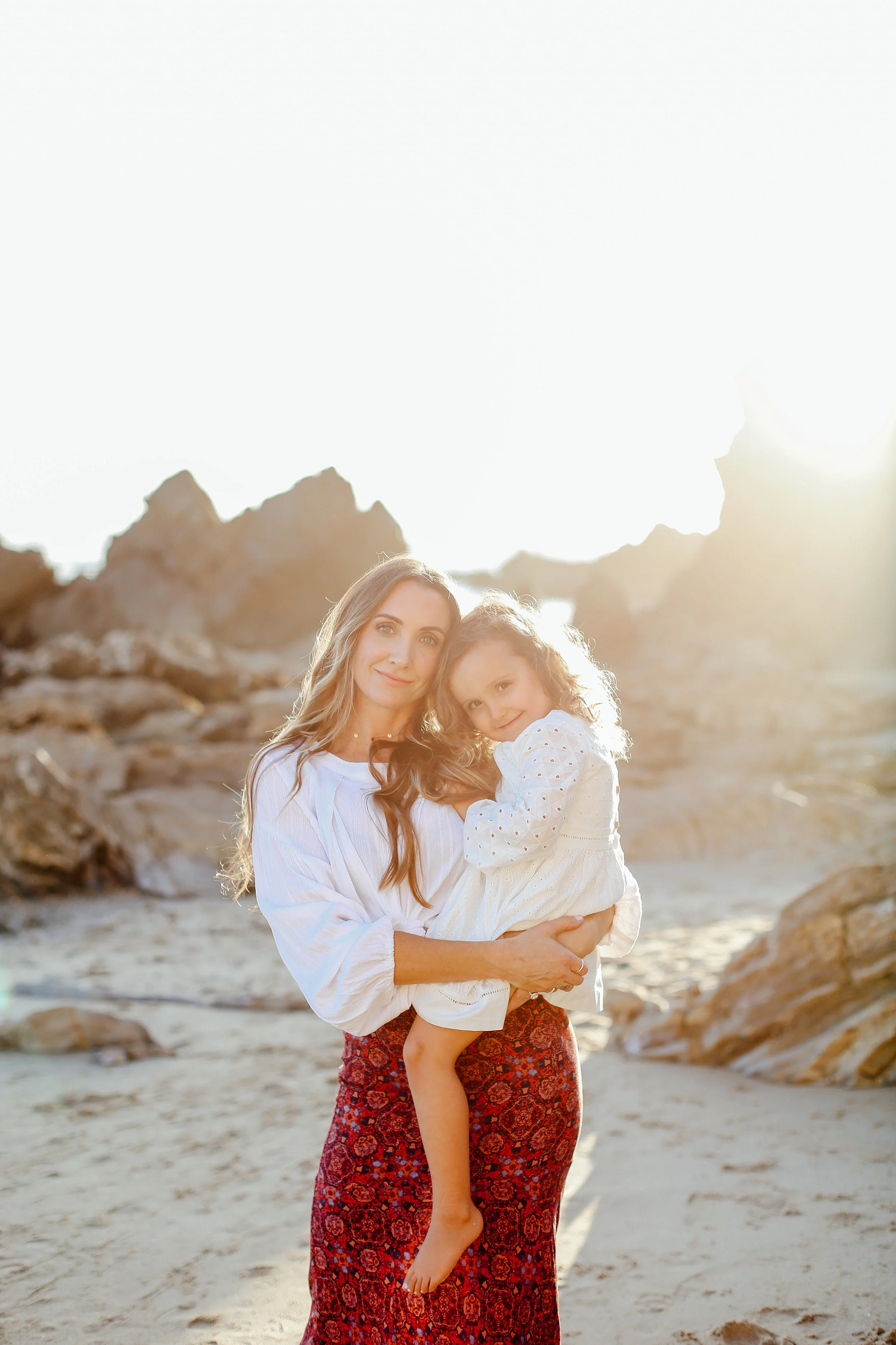 Livy &amp; Mommy | Little Corona Del Mar Beach - California