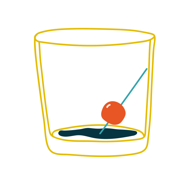 35. the luxardo cherry at the bottom of a manhattan (tim d)