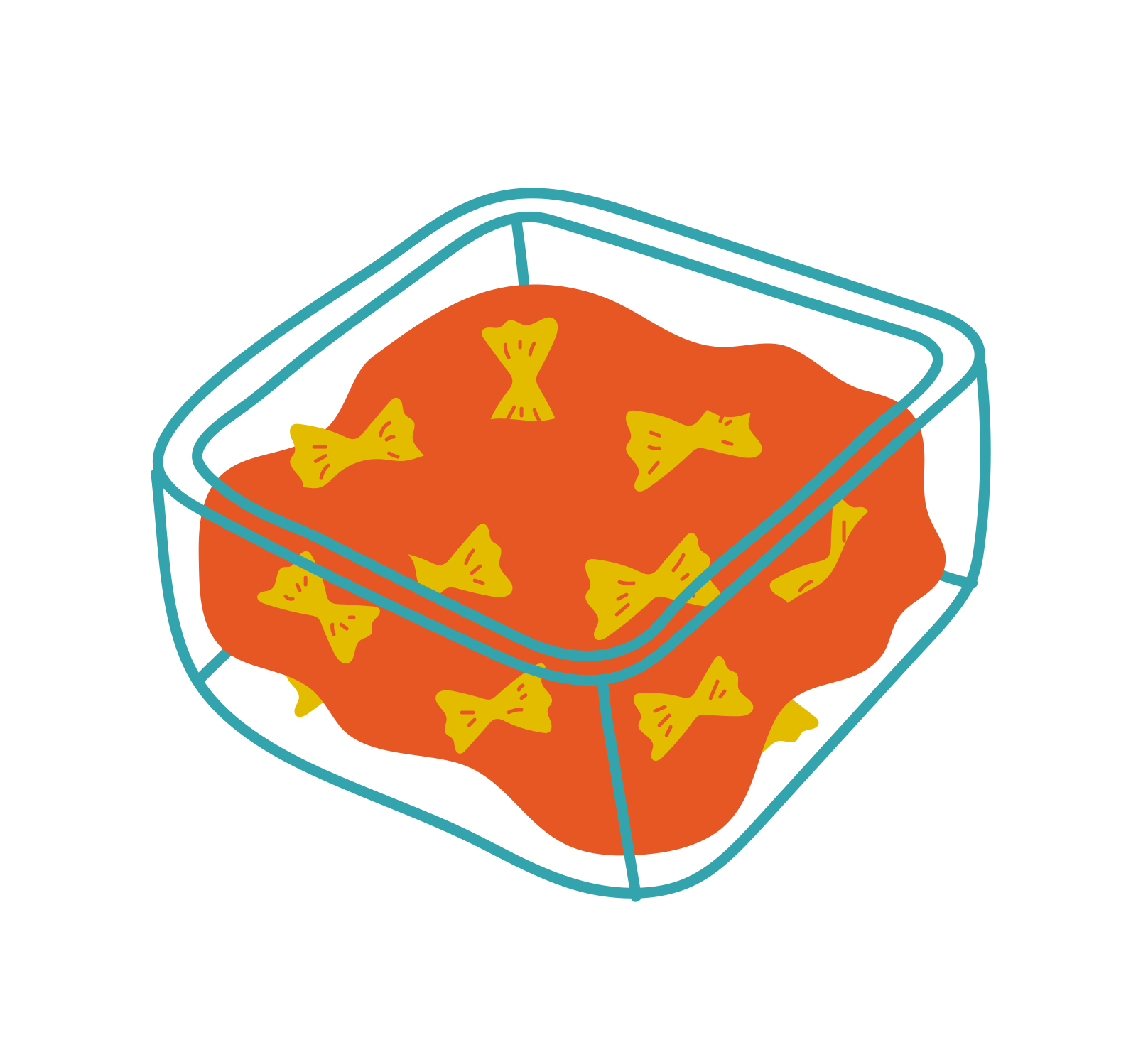 43. when your leftovers fit perfectly in the tupperware you've chosen (hoi h & lara w)