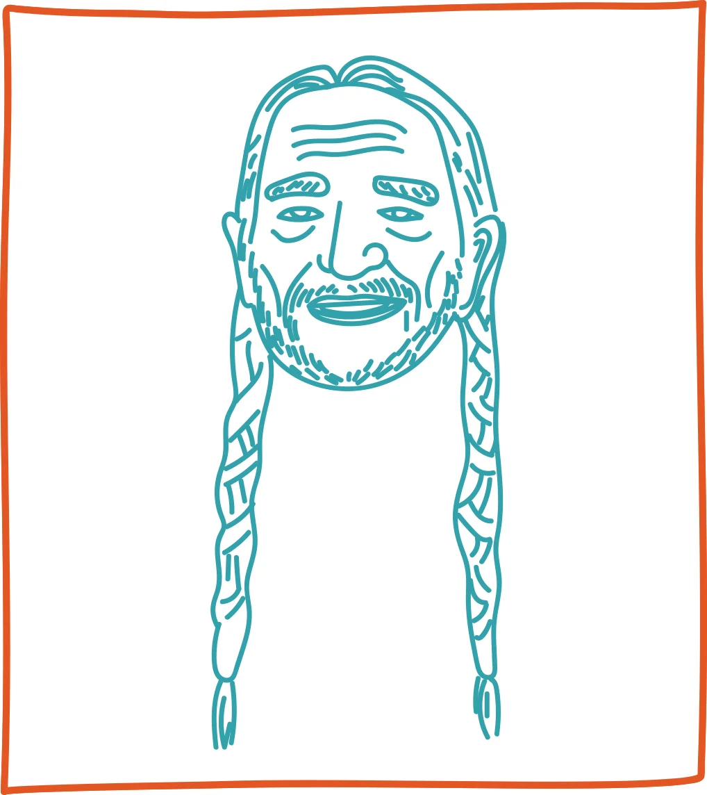 62. willie nelson (chip w)