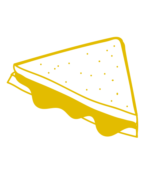 53. a really good grilled cheese sandwich