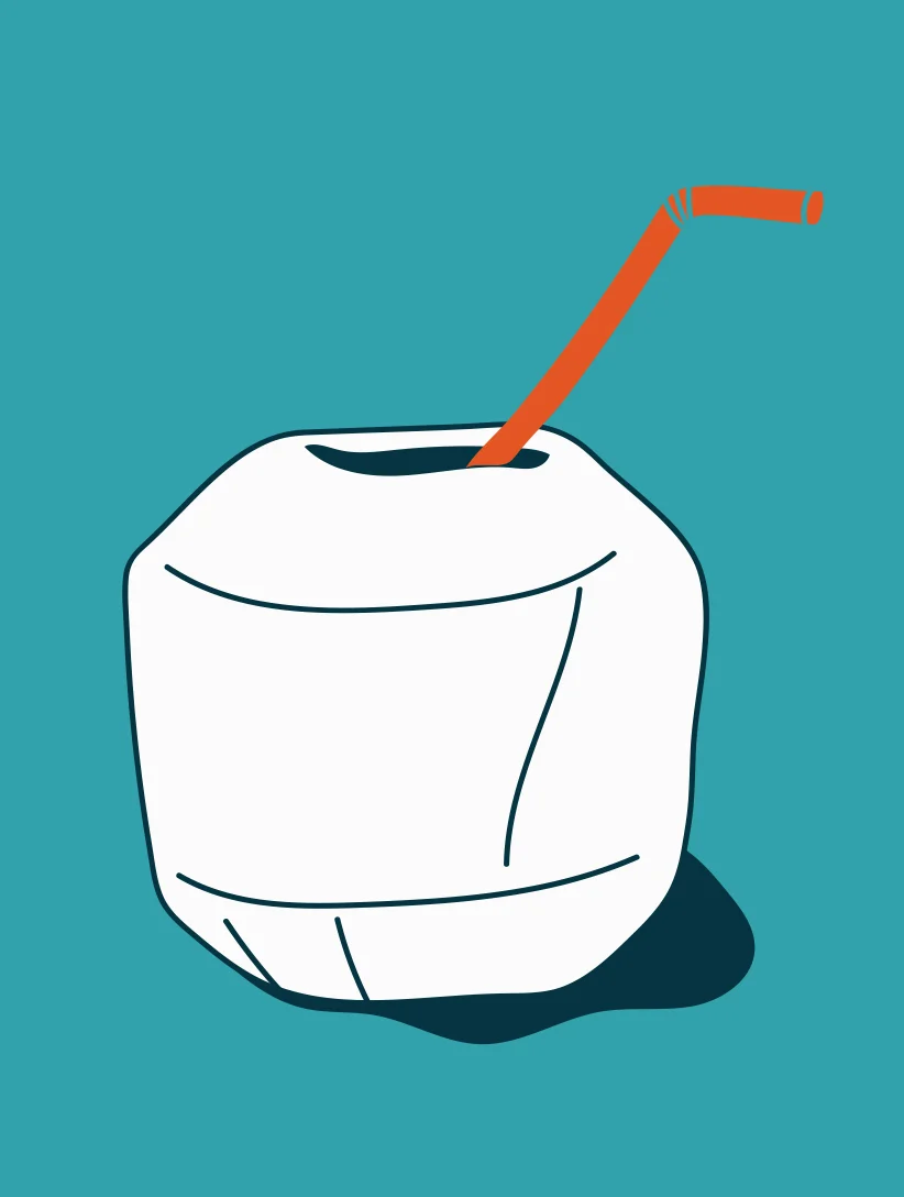 91. young coconut juice