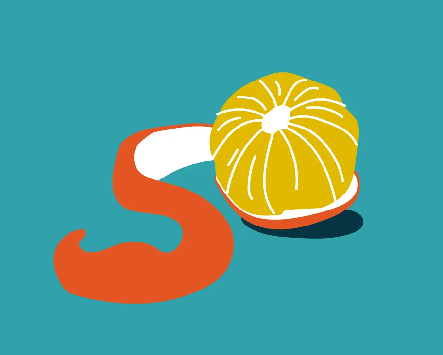 60. peeling a clementine all in one piece (nicole h)