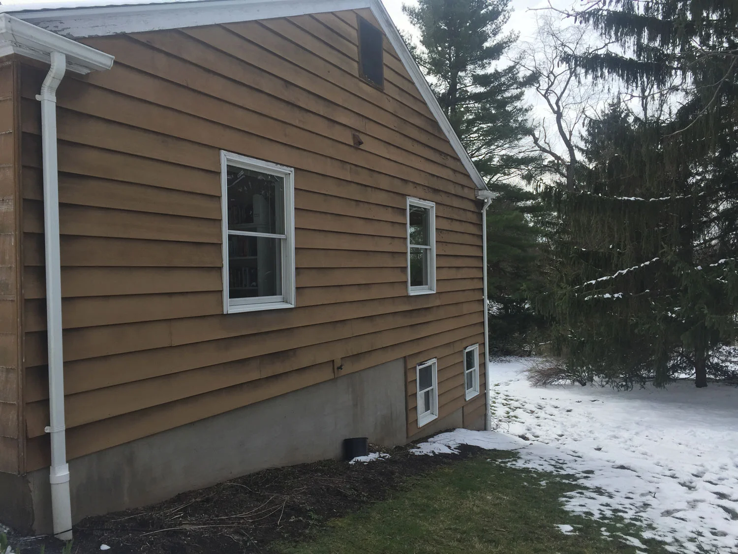 SOFT WASH CLEANING ON CEDAR SIDING