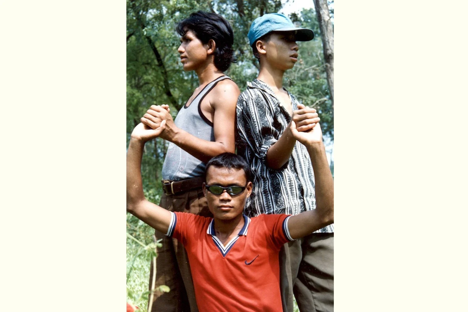 Hidden Style This photo denotes the hidden style of Bhutanese boys. They are people that possess wonderful skills but being refugees they are unable to fulfill their potential. They are very strong friends and united even though they