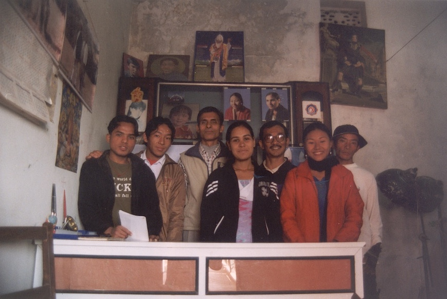 Project participants receiving vocational training in a local photographer's studio.