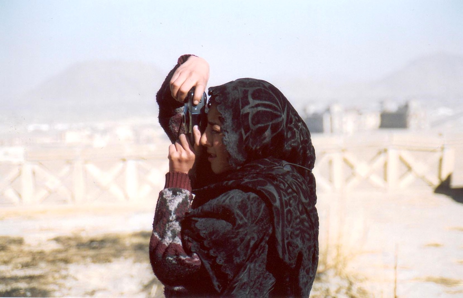 Shooting at the ruined palace
