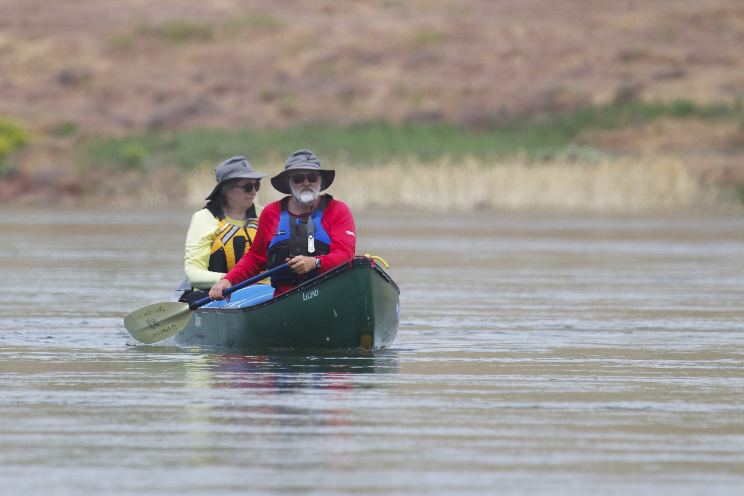  Canoeing on the Columbia River in the Hanford Reach National Monument. Photo by Michael Deckert. 