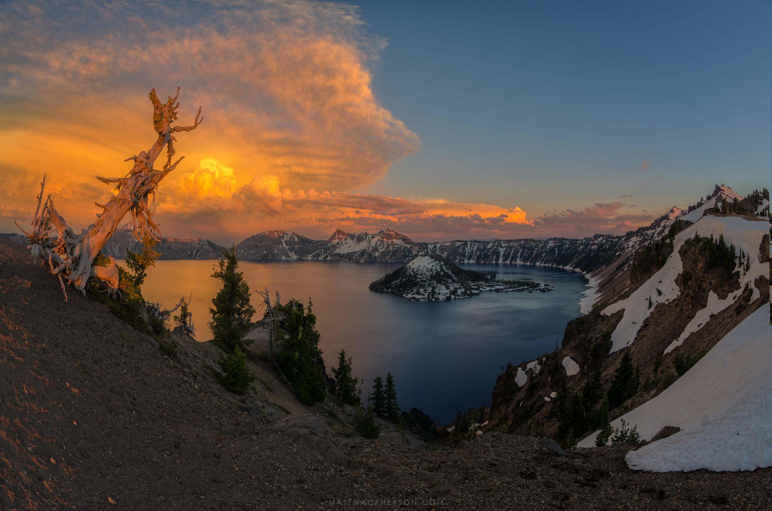 May Photo of the Month: Sunset Reflections in Crater Lake