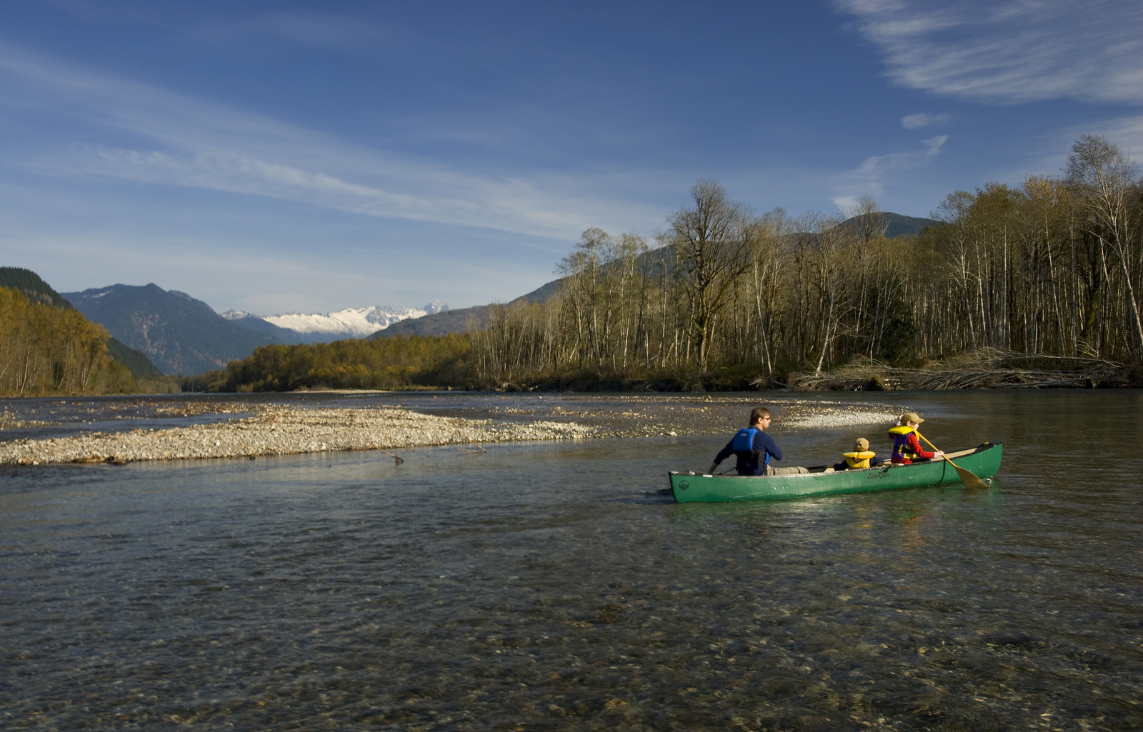  Recreational access to the Skagit Wild &amp; Scenic River is protected by LWCF. Photo by Bridget Besaw. 