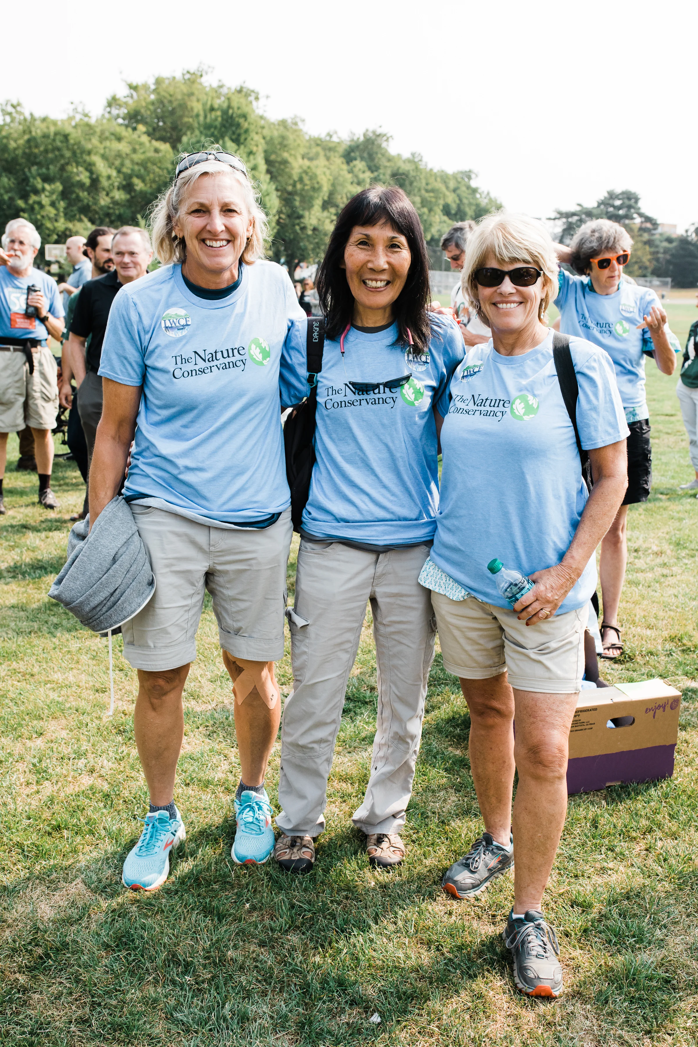 After learning about the event on Facebook, these friends made the trip to make their voices heard. Photo by Stevie Rotella