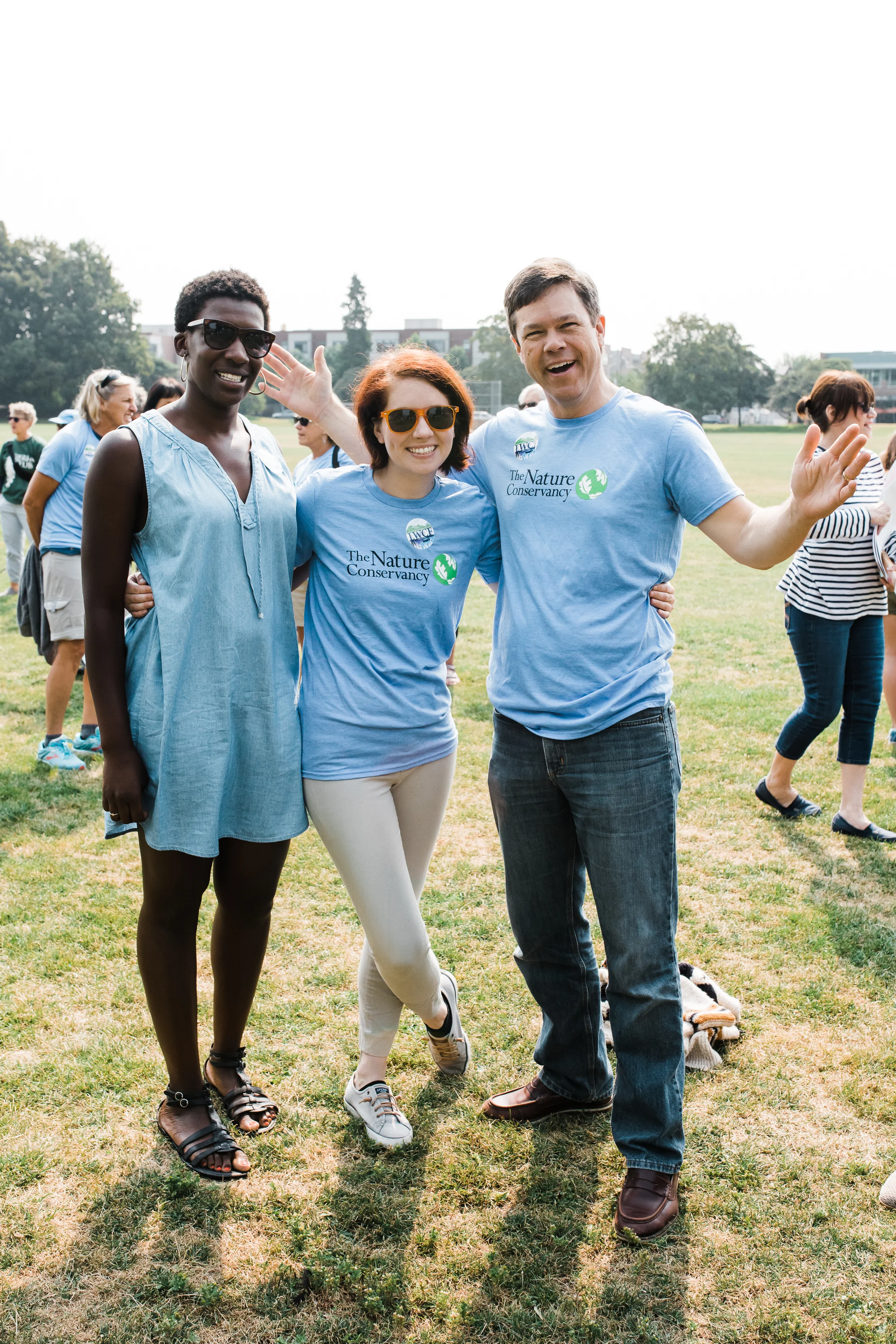 TNC staffers Iris, Courtney and Jeff are really enjoying Green Lake Park on a Monday morning. Photo by Stevie Rotella