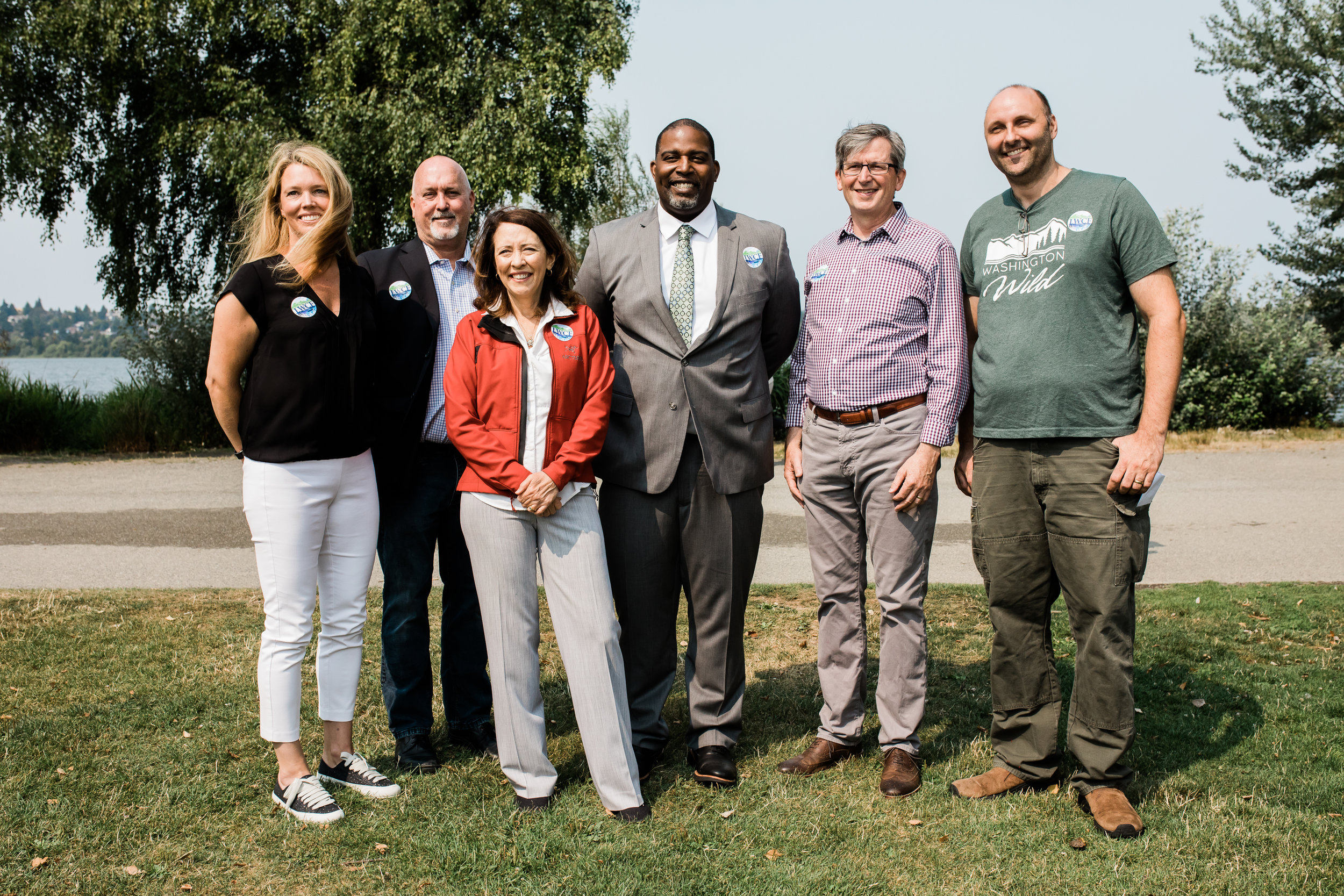  A lineup of passionate voices for public lands included Petra Hilleberg, President &amp; CEO of Hilleberg Tentmaker, Rick Hegdahl, Program Director for Vet Voice Foundation, Senator Maria Cantwell, De’Sean Quinn, Tukwila City Council Member, Steve M