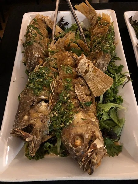$2 (dock price) of Widow Rockfish served for 15 times as much at a dinner in Port Angeles. The dish was made by special request and required 3 weeks planning. While they are not a common menu item, Community Catch looks to change that and expand the local sustainable market. Photo by Garrett Dalan.