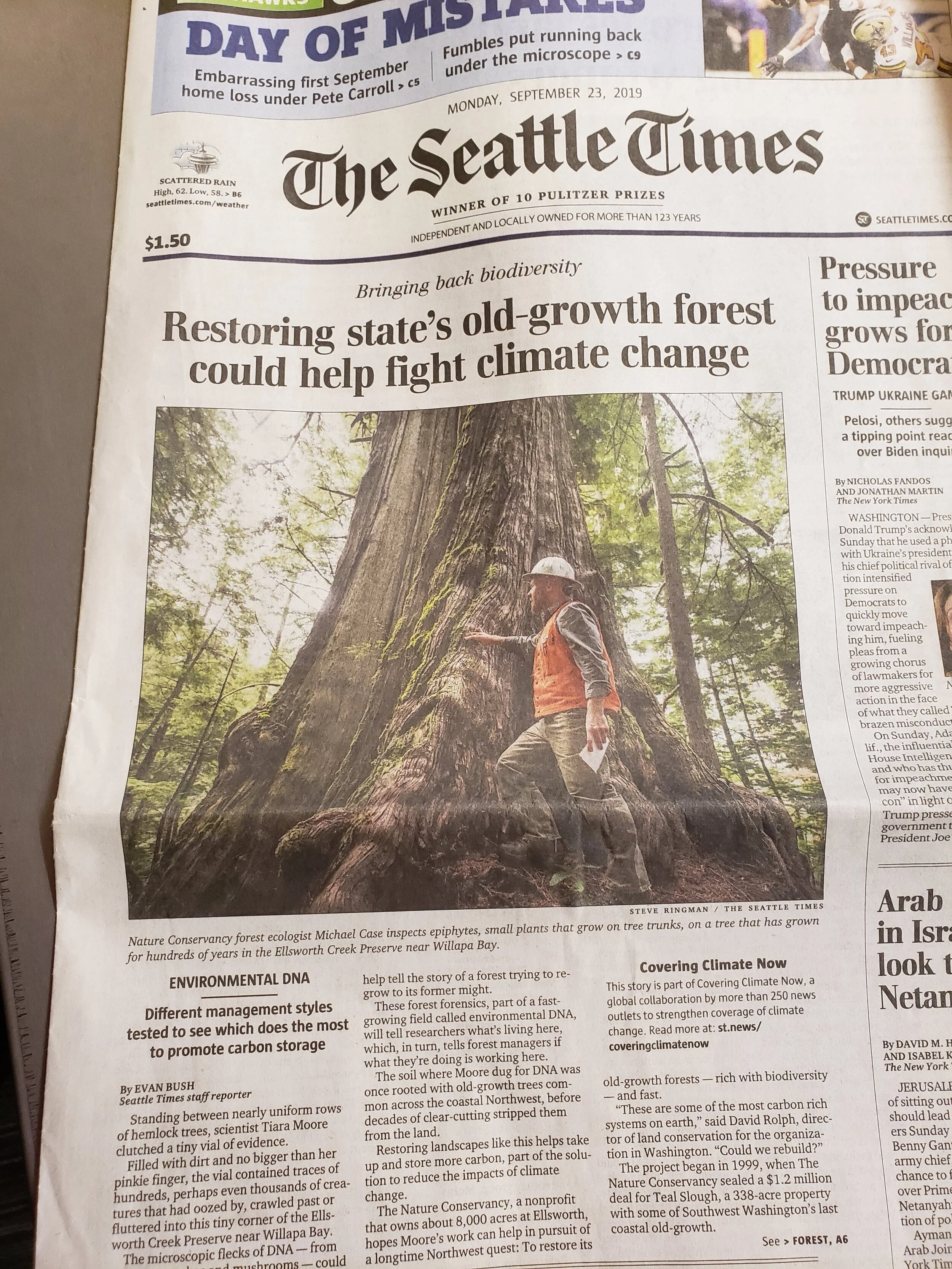 Nature Conservancy in the News - 2019 Headlines