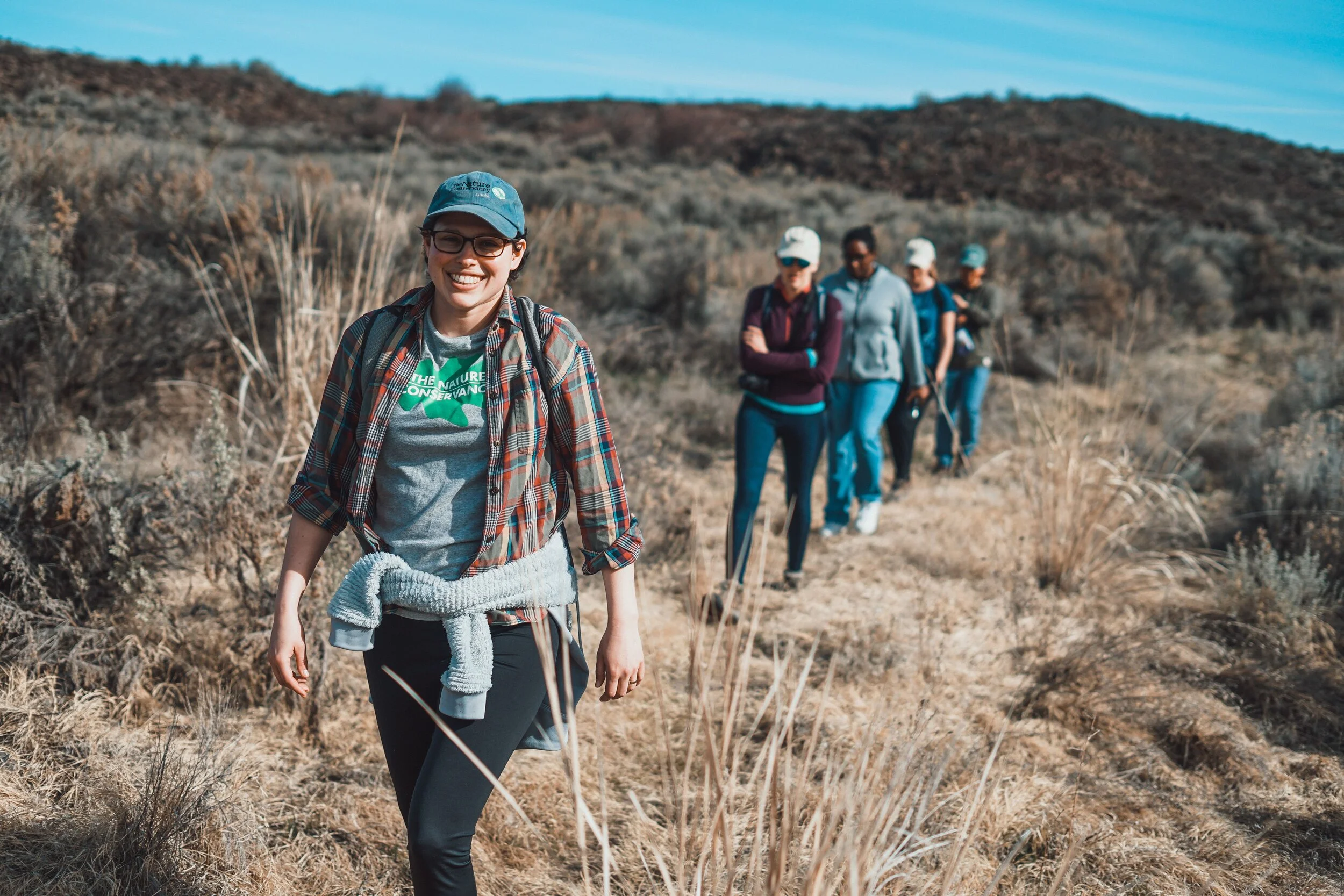 Hiking in Moses Coulee in eastern Washington. Photo by Courtney Baxter.