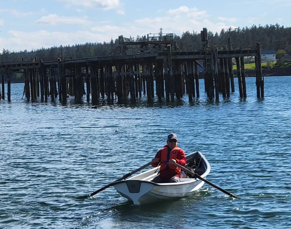 Matt Axling at the oars.