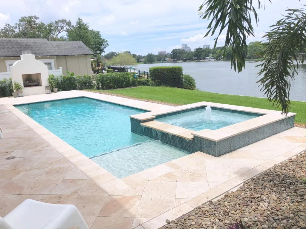 Titan Pool Construction Inc backyard pool build