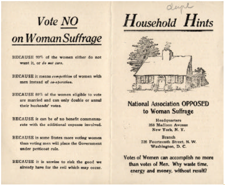 Anti-Suffrage Pamphlet