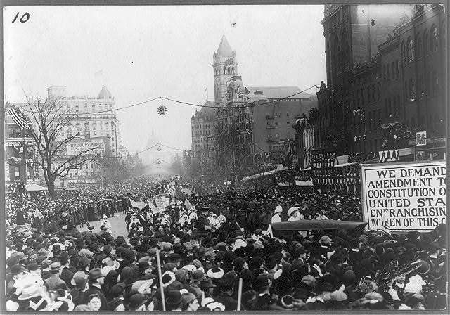 Woman suffrage parade, Wash., D.C.