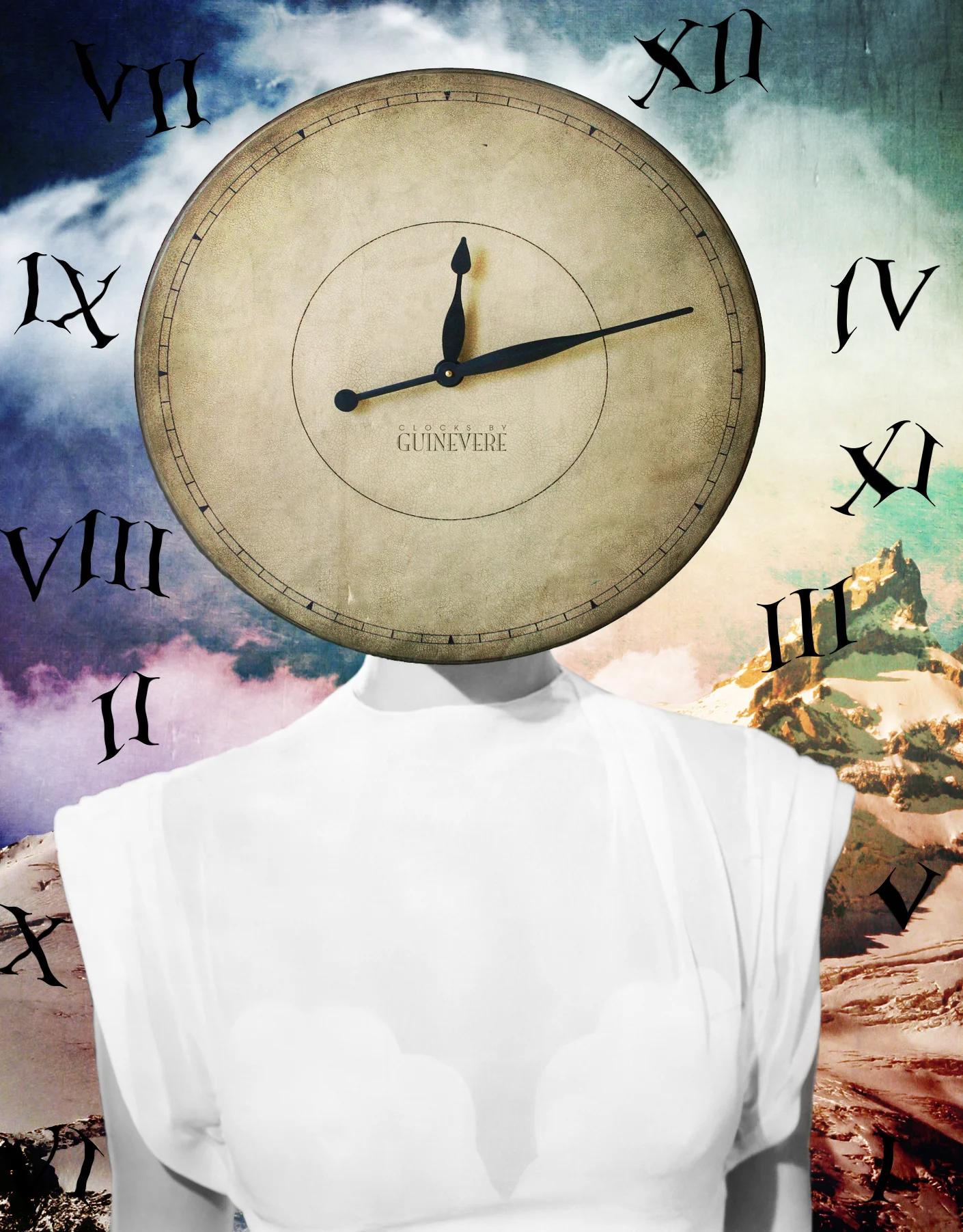 Jenkins, Cheyenne. Ticking Clock. 2015. Digital Collage. Montreal, Quebec