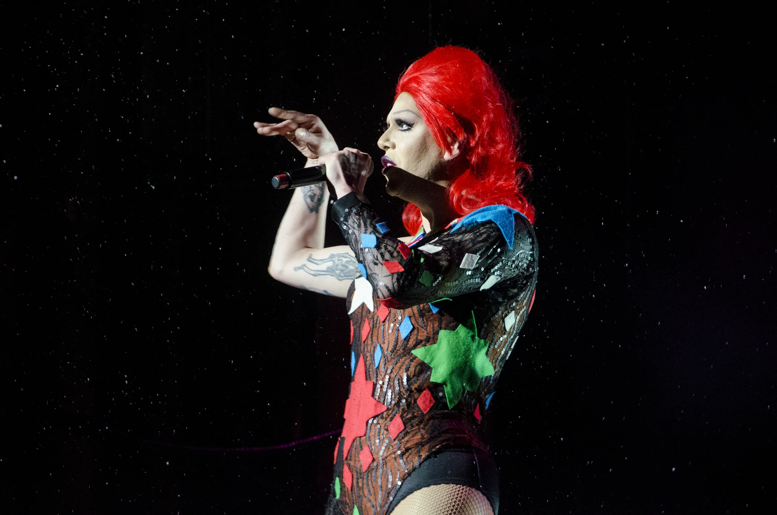 Jenkins, Cheyenne. Sharon Needles as David Bowie Montreal BOTS . Digital Photography. Montreal 2016