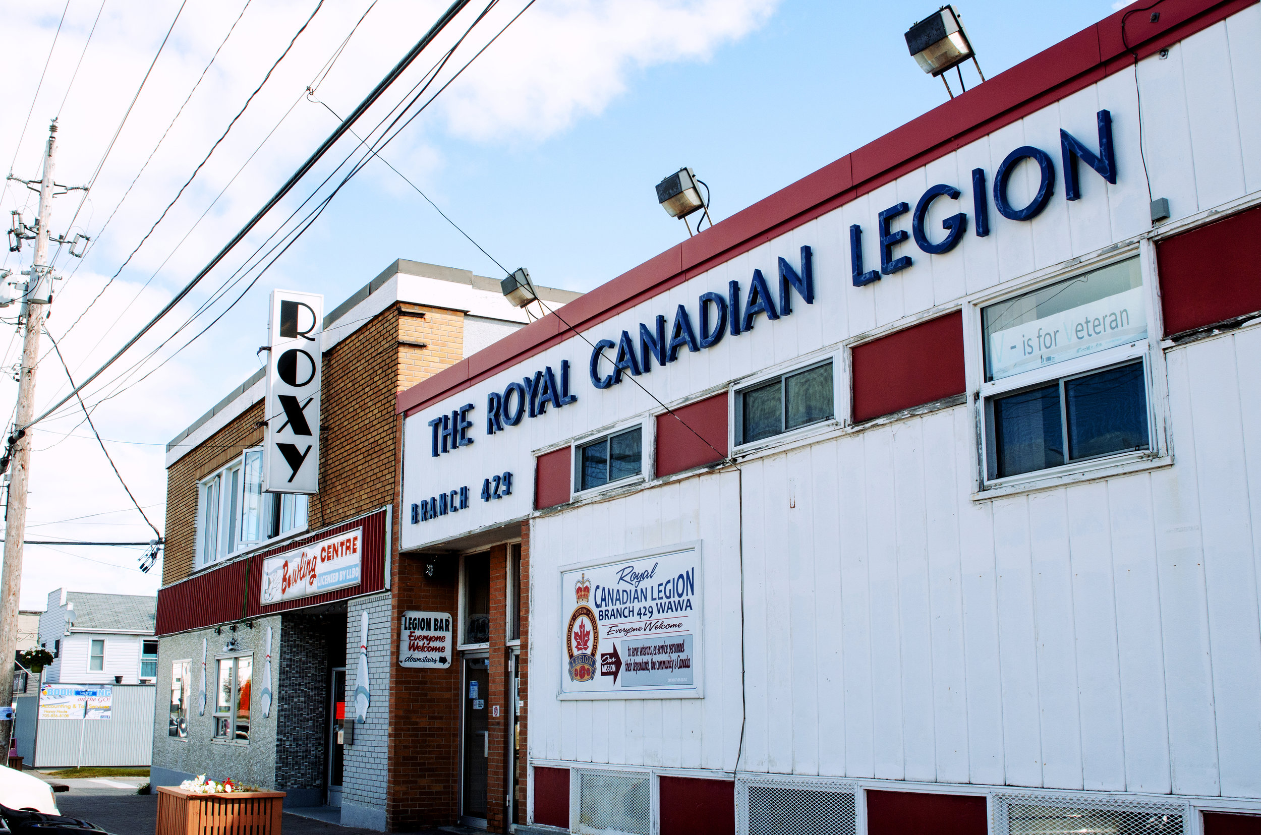   Jenkins, Cheyenne. Royal Canadian Legion. 2017. Digital Photography. Wawa, Ontario    