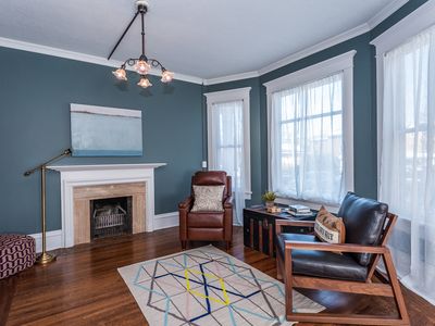 Main floor: Sitting area off of living room