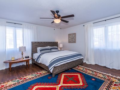 Main floor: Bedroom #3, Master bedroom with ensuite bathroom and walk-in closet