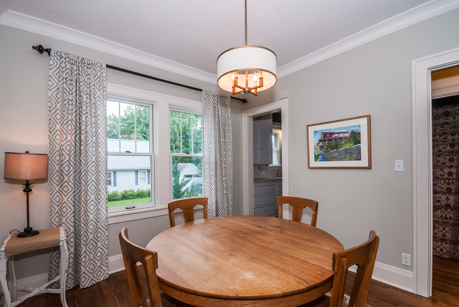 Main floor: Dining room with great natural light