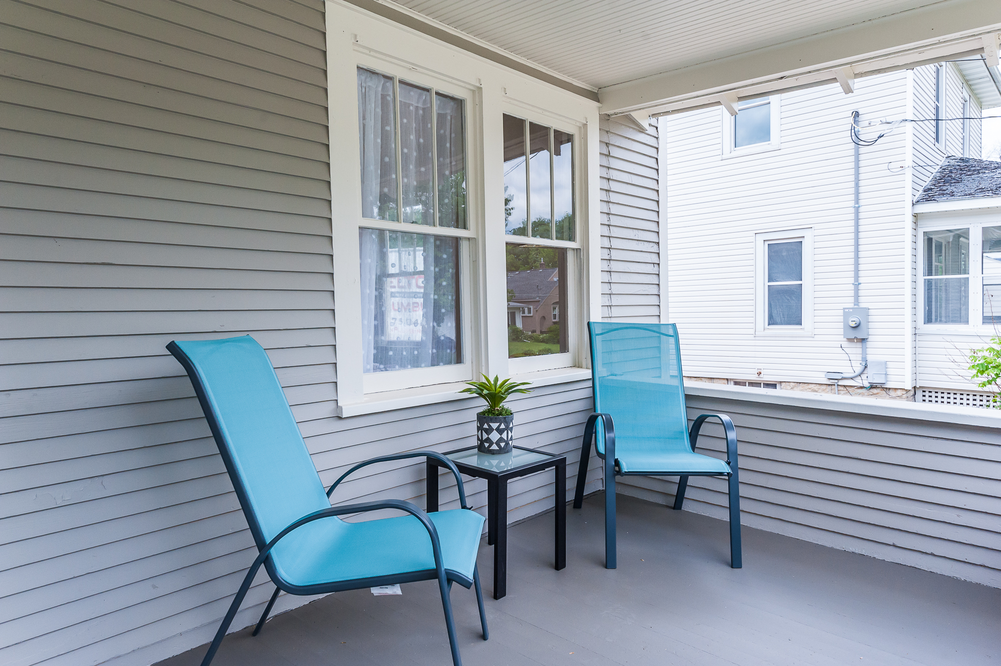 Great front porch for relaxing and sipping morning coffee