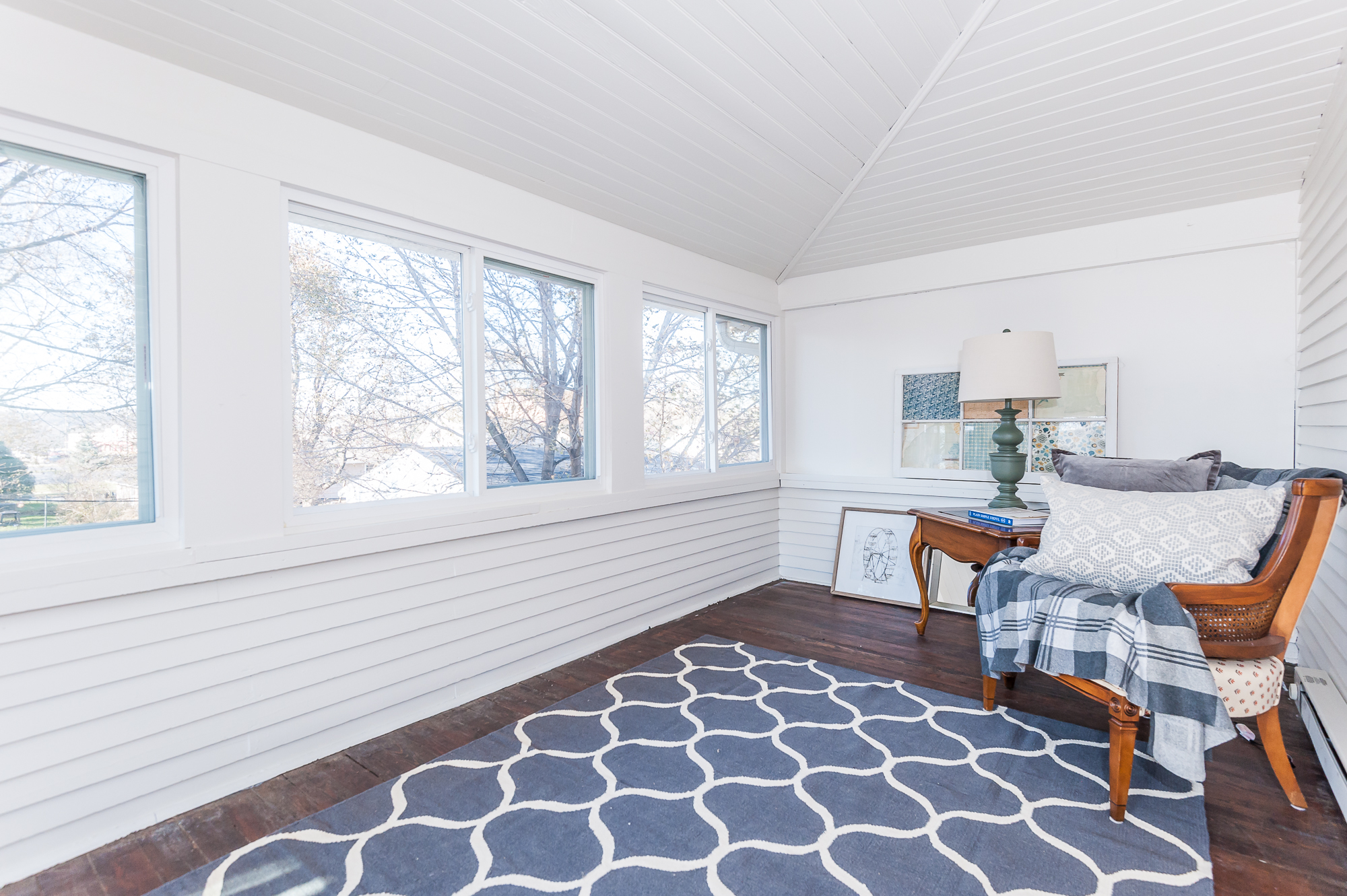 Second floor enclosed porch off of bedroom #2