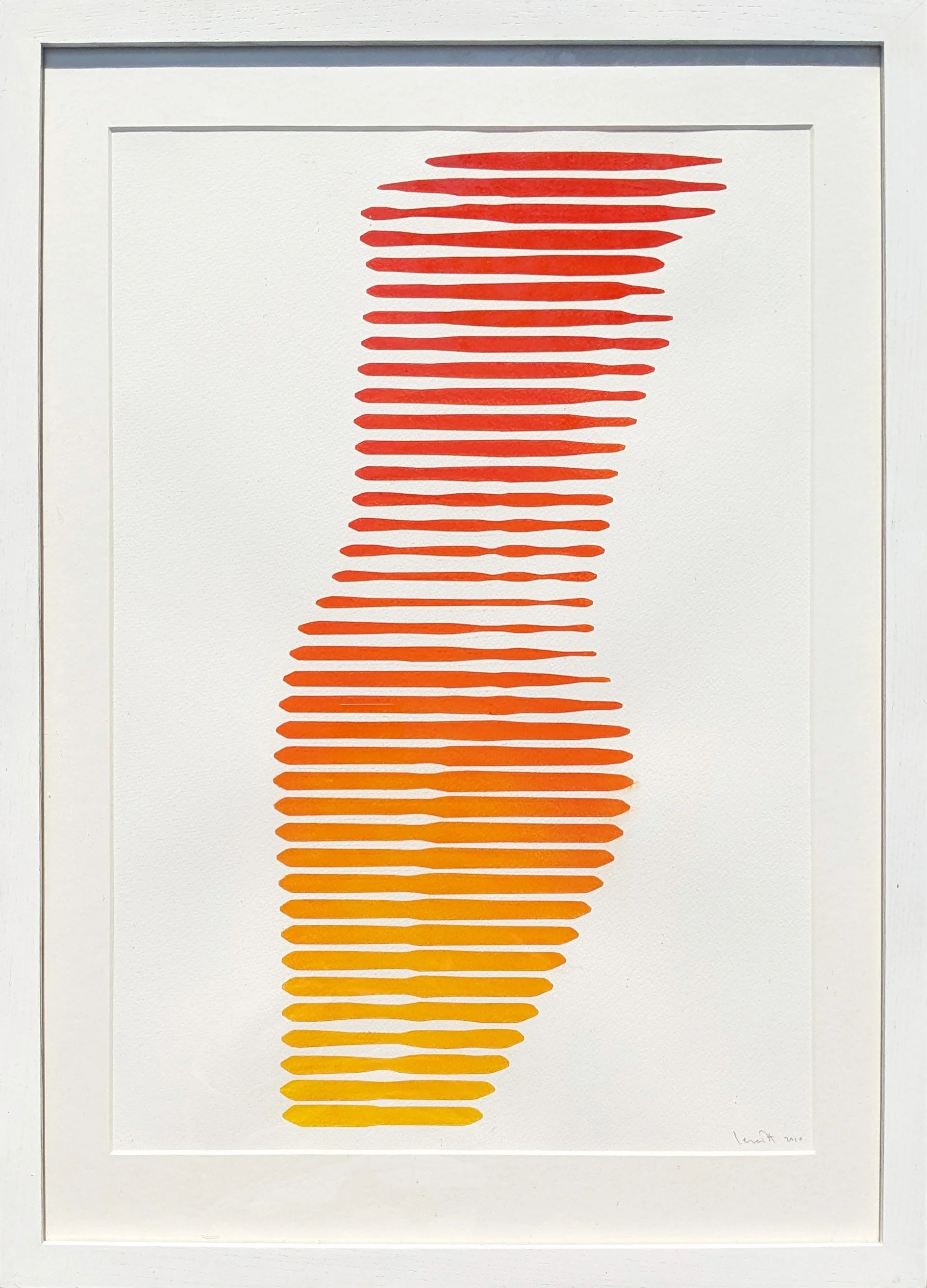 Figure study in orange pastel II