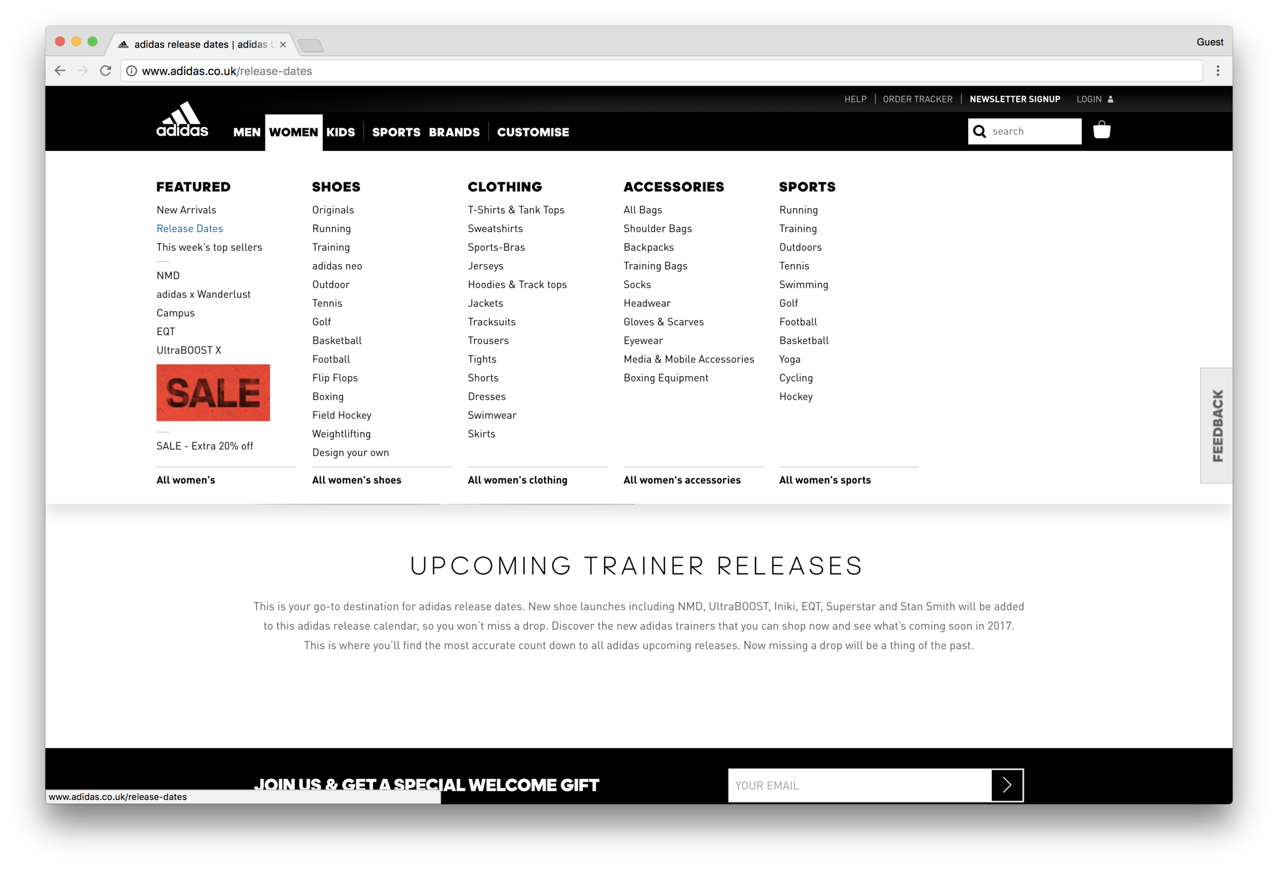 adidas launch calendar