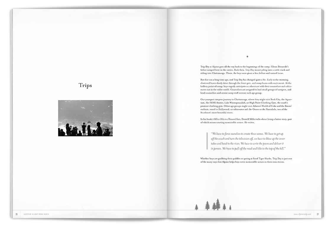 As I formatted the copy I established the look of block quotes, bulleted lists, and other paragraph styles.