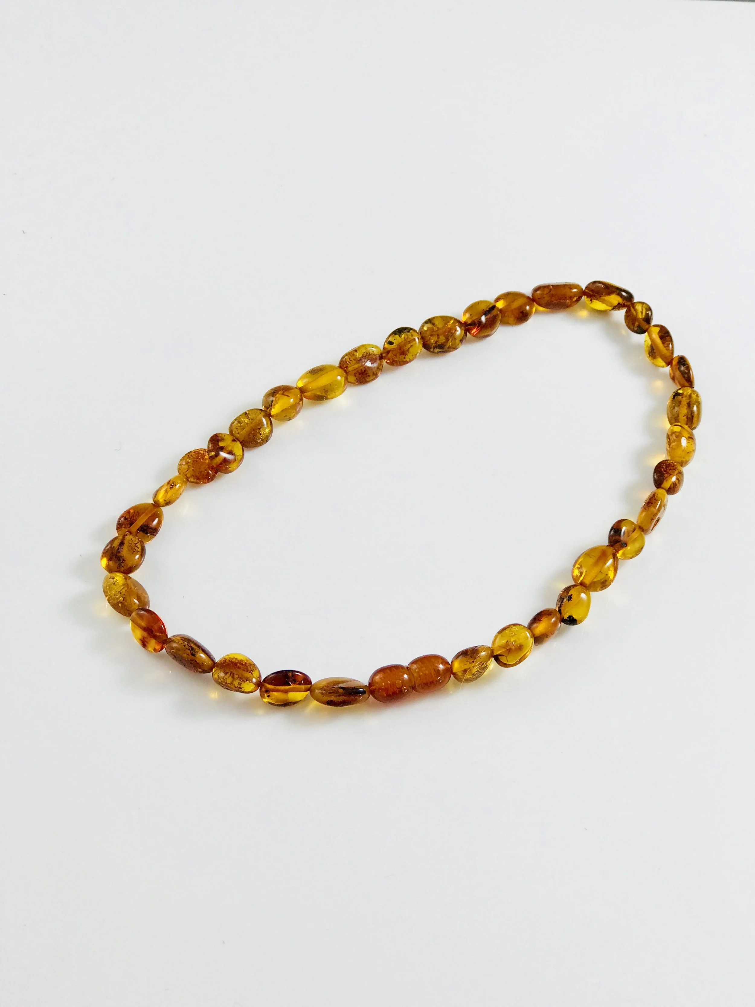 Natural Baltic Amber teething necklace 