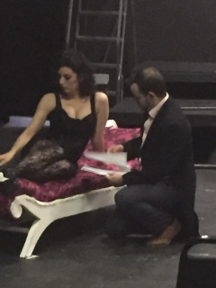 Vanda (Kellie Cooper) and Thomas (Christopher T. McGinnis) coming into focus.