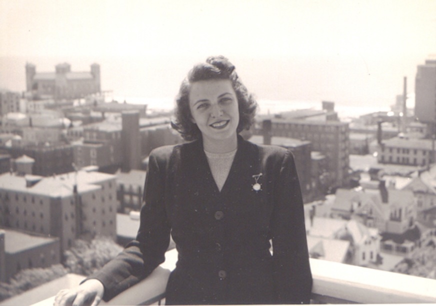 My mother, 1949.