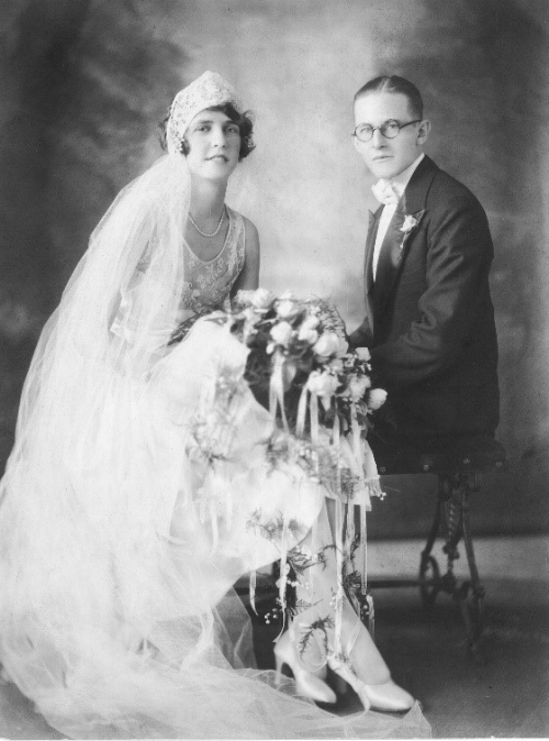 Happy Aunt Ada and tragic Uncle George, August 18, 1928.