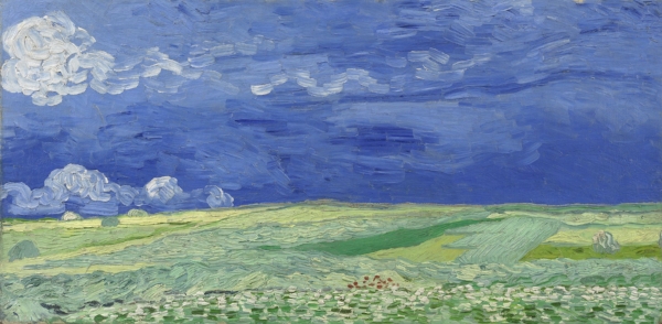 “There are vast fields of wheat under troubled skies, and I did not need to go out of my way to try to express sadness and extreme loneliness.” (Vincent in a letter to his brother, Theo, July 1890)