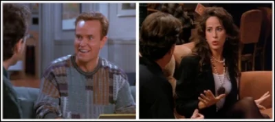 Kenny from Seinfeld and Janice from Friends .