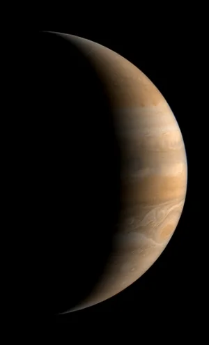 Jupiter, in profie. © NASA